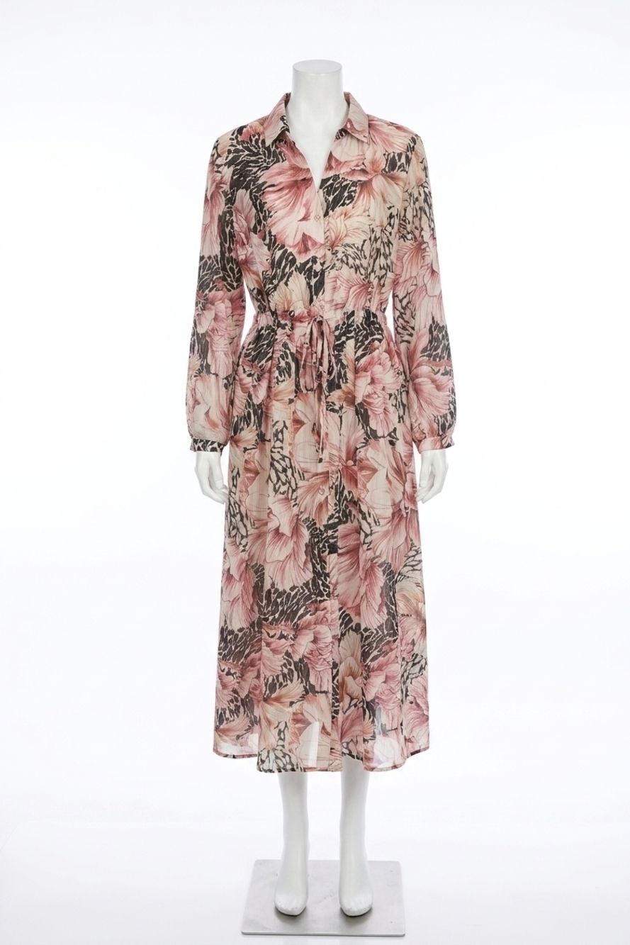 NEW JOSEPH RIBKOFF floral button front midi dress
